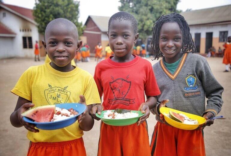 Sponsor for food, medicing and pure water.